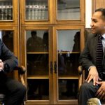 Subsecretario Bolívar recibe saludo protocolar de Diputado Sebastián Zamora